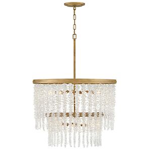 Rubina 10-Light LED Chandelier in Burnished Gold