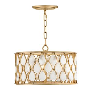 Estie 3-Light LED Convertible Semi-Flush Mount in Piastra Gold