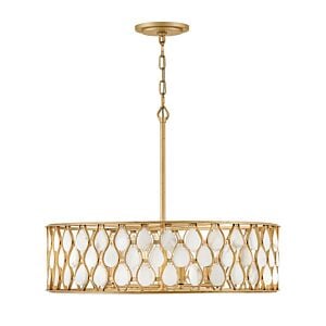 Estie 6-Light LED Chandelier in Piastra Gold