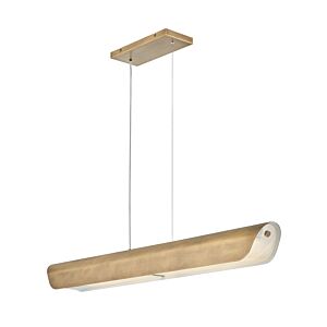Arco LED Linear Pendant in Heritage Brass