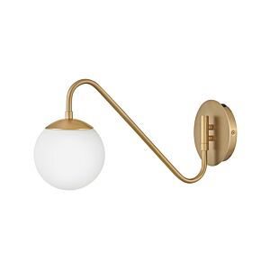 Dottie 1-Light LED Wall Sconce in Lacquered Brass