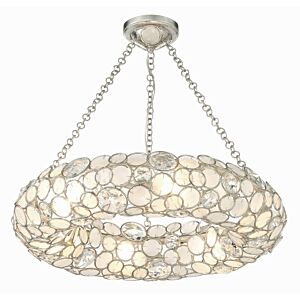 Palla 6-Light Chandelier in Antique Silver