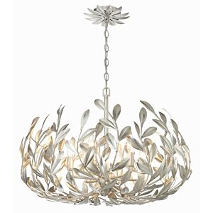 Broche 6-Light Chandelier in Antique Silver