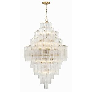 Addis 20-Light Chandelier in Aged Brass