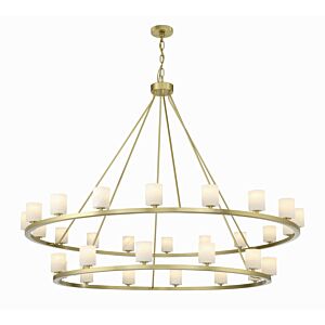 Aragon 30-Light LED Chandelier in Soft Brass