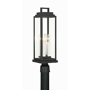 Aspen 4-Light Outdoor Post Mount in Matte Black