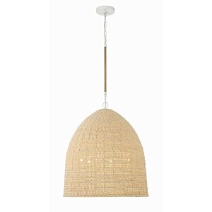 Jasper 6-Light Chandelier in Matte White