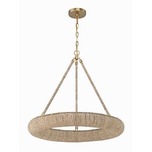 Oakley 1-Light LED Chandelier in Soft Gold