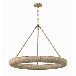 Oakley 1-Light LED Chandelier in Soft Gold