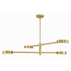 Orson 4-Light Chandelier in Modern Gold