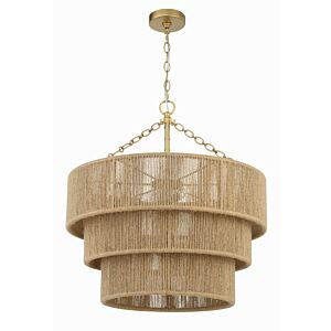 Shyla 10-Light Chandelier in Soft Gold