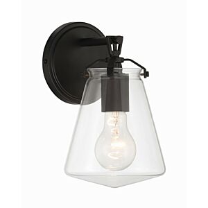 Voss 1-Light Wall Sconce in Matte Black