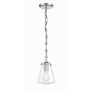 Voss 1-Light Mini Pendant in Polished Nickel