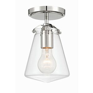 One Light Semi Flush Mount by Crystorama