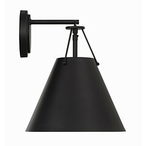 Xavier 1-Light Task Sconce in Matte Black