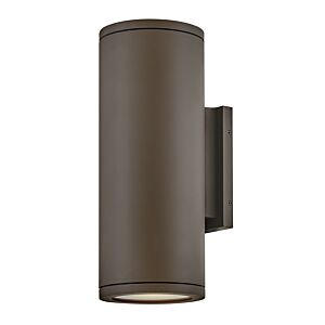 Silo 2-Light LED Wall Mount in Architectural Bronze