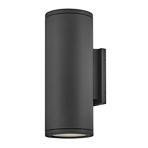 Silo 2-Light LED Wall Mount in Black