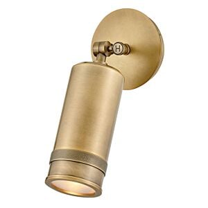 Pratt 1-Light LED Wall Mount in Heritage Brass