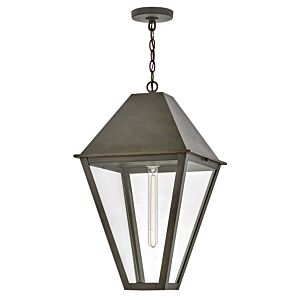 Endsley 1-Light LED Hanging Lantern in Blackened Brass