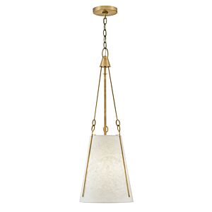 Danvers 1-Light LED Pendant in Lacquered Dark Brass