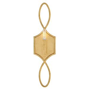 Leona 1-Light LED Wall Sconce in Distressed Brass