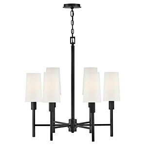 Fenwick 6-Light LED Chandelier in Black