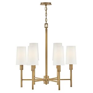 Fenwick 6-Light LED Chandelier in Heritage Brass