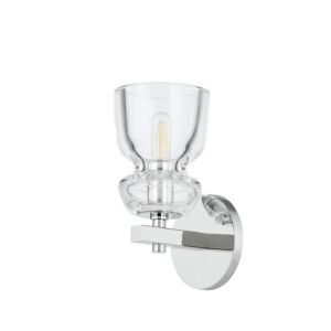 Trey 1-Light Wall Sconce in Polished Nickel