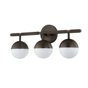 Enson 3-Light Bathroom Vanity Light and Vanity in Bronze