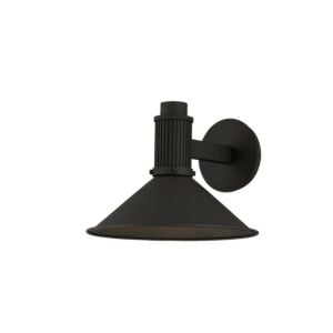 Elani 1-Light Outdoor Wall Sconce in Textured Black