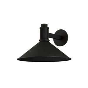 Elani 1-Light Outdoor Wall Sconce in Textured Black