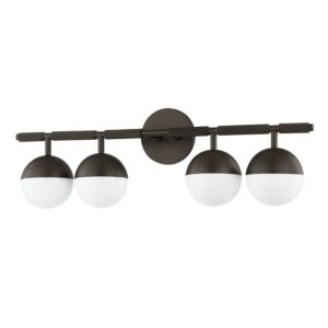 Enson 4-Light Bathroom Vanity Light and Vanity in Bronze