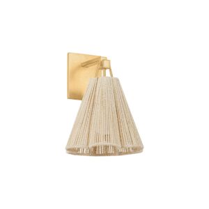 Sonoma 1-Light Wall Sconce in Vintage Gold Leaf