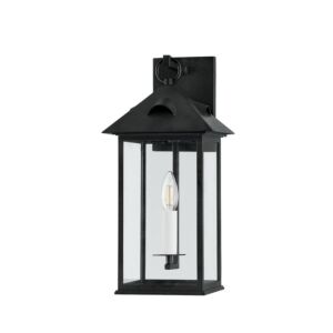 Corning 1-Light Outdoor Wall Sconce in Forged Iron