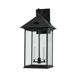 Corning 2-Light Outdoor Wall Sconce in Forged Iron