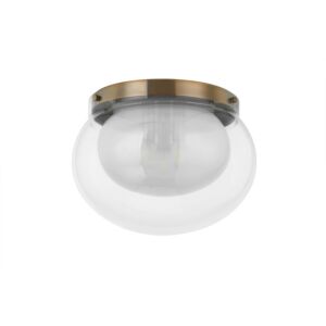 Magma 3-Light Flush Mount in Patina Brass