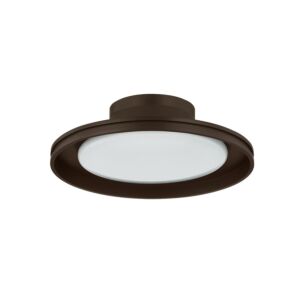 Cannes 1-Light LED Outdoor Flush Mount in Bronze