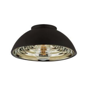 Eclipse 1-Light Flush Mount in Soft Black