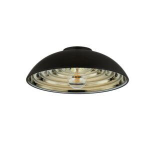 Eclipse 1-Light Flush Mount in Soft Black