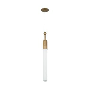 Darby 1-Light Pendant in Patina Brass