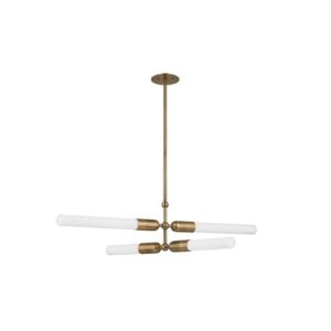 Darby 4-Light Chandelier in Patina Brass