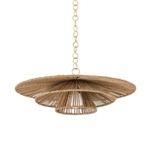 Levan 1-Light Pendant in Vintage Gold Leaf