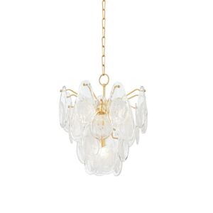 Darcia 5-Light Chandelier in Aged Brass