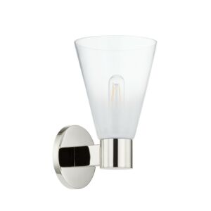 Alma 1-Light Wall Sconce in Polished Nickel