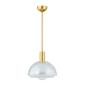 Modena 1-Light Pendant in Aged Brass