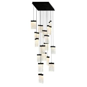 Lava LED Chandelier in Black