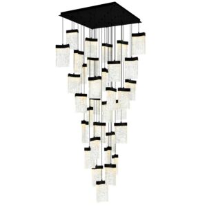 Lava LED Chandelier in Black