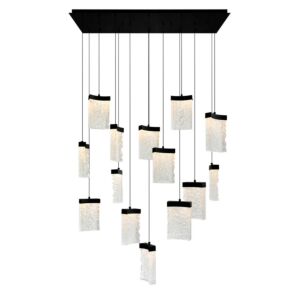 Lava LED Chandelier in Black