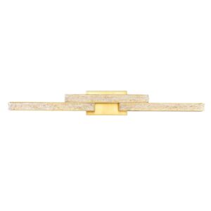 Stagger LED Bathroom Vanity Light in Brass