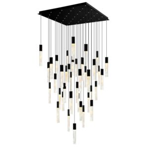 Greta LED Chandelier in Black